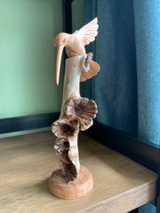 Parasite Wood Hummingbird Statue