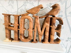 Home Bird Style Wooden Carving