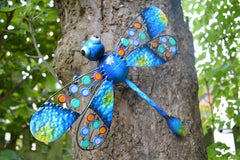 Painted Metal Dragonfly