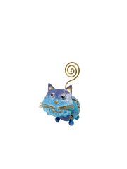 Painted Metal Cat Photo Holder