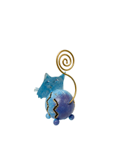 Painted Metal Cat Photo Holder