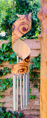 Bamboo Spiral Chime - Burnt Motif