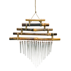 Tiered Bamboo Iron Wind Chime