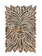 Green Man Wall Plaque Black
