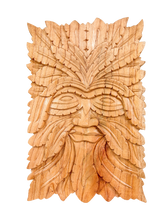 Green Man Wall Plaque Natural