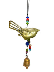 Iron Wind Chime - Bird with Beads