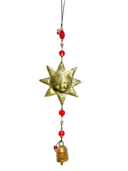 Iron Wind Chime - Gold Sun