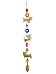 Iron Wind Chime - 3 Sausage Dog String