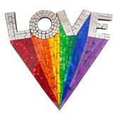 Mosaic Wall Plaque Love