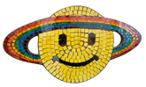 Mosaic Wall Plaque Happy Face with Rainbow