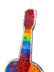 Mosaic Mirror Rainbow Guitar