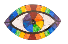 Mosaic Wall Plaque Rainbow Third Eye