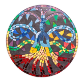 Mosaic Meditation Wall Plaque