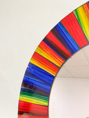 Mosaic Mirror Vibrant Rainbow 40cm