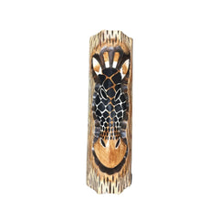 Giraffe Mask in Log
