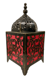 Moroccan Style Lamp Square Pink