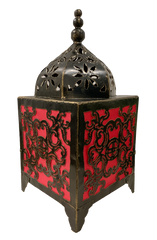 Moroccan Style Lamp Square Pink