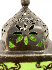 Moroccan Style Lamp Square Green