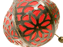 Moroccan Lamp with Top Red