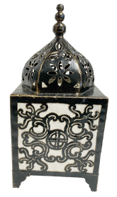 Moroccan Style Lamp Square White