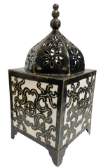 Moroccan Style Lamp Square White