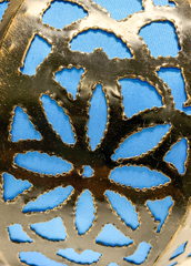 Moroccan Style Lamp Sphere Blue