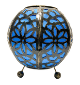 Moroccan Style Lamp Sphere Blue