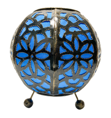 Moroccan Style Lamp Sphere Blue