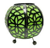 Moroccan Style Lamp Sphere Green