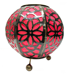 Moroccan Style Lamp Sphere Pink