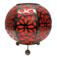 Moroccan Style Lamp Sphere Red