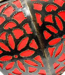 Moroccan Style Lamp Sphere Red