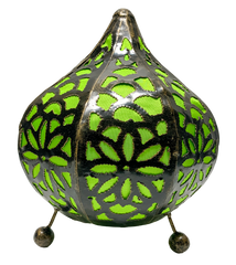 Moroccan Lamp with Top Green