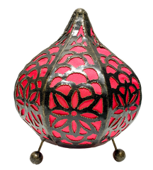 Moroccan Lamp with Top Pink
