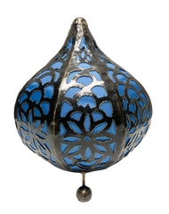 Moroccan Lamp with Top Turquoise