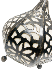 Moroccan Lamp with Top White