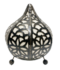 Moroccan Lamp with Top White