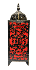 Moroccan Style Lamp Red 52cm