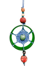 Hanging Glass Ornament - Green