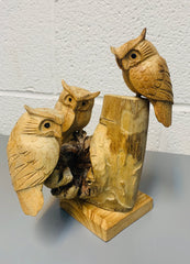 Parasite Three Owls Carving Statue