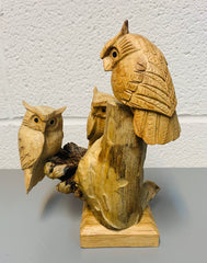 Parasite Three Owls Carving Statue