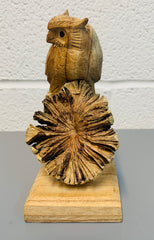 Parasite Wood Owl Statue