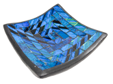 Square Mosaic Bowl Set of Four - Blue
