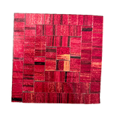 Square Mosaic Coaster Set of Four - Red