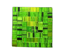 Square Mosaic Coaster Set of Four - Green