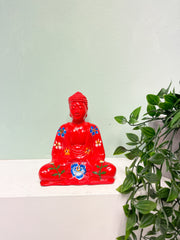 Resin Flower Buddha Red - Various Sizes