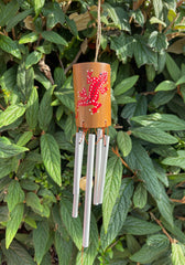 Bamboo Metal Chime - Gecko