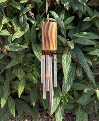 Bamboo Metal Chime - Burnt Stripe