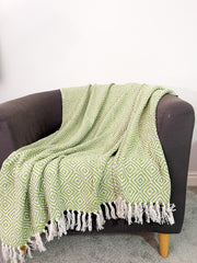 Recycled Cotton Diamond Design Throw