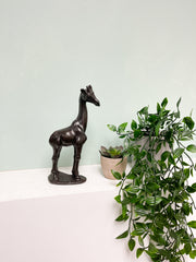 Black Giraffe Statue Ornament Resin